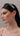 ISADORA Pearl Velvet Headband - Black