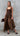 LUCILLE Shirred Maxi Dress - Chocolate