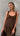 LUCILLE Shirred Maxi Dress - Chocolate