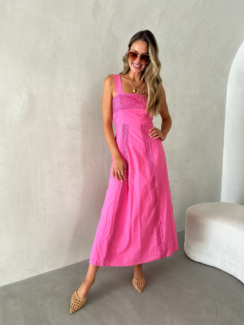 RAYA Crochet Midi - Pink