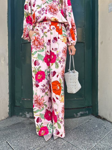 CLAIRE Tailored Pants - Floral