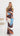 Oprah One Shoulder Maxi Dress - Chocolate Multi