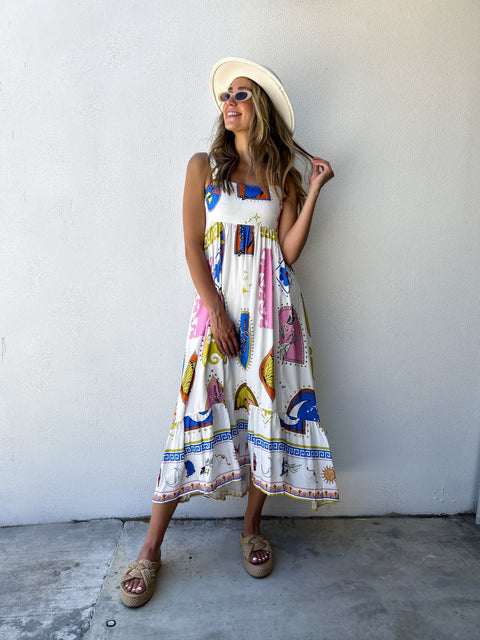 NERIZE Pocketed Maxi - White/Print