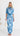 Ozma Ruched Cape Overlay Maxi Dress - Blue Floral