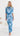 Ozma Ruched Cape Overlay Maxi Dress - Blue Floral