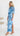 Ozma Ruched Cape Overlay Maxi Dress - Blue Floral