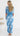 Ozma Ruched Cape Overlay Maxi Dress - Blue Floral