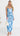 Ozma Ruched Cape Overlay Maxi Dress - Blue Floral