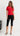 Dahlia Collared Knit Top - Red