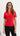 Dahlia Collared Knit Top - Red