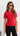 Dahlia Collared Knit Top - Red