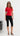 Dahlia Collared Knit Top - Red