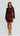 Cyra Lace Mini Dress - Rum Raisin