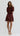Cyra Lace Mini Dress - Rum Raisin