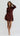 Cyra Lace Mini Dress - Rum Raisin