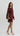Cyra Lace Mini Dress - Rum Raisin