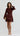 Cyra Lace Mini Dress - Rum Raisin
