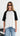 Buffy Contrast Raglan Tee - Black/White