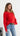Nova V-neck Jumper - Red