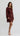 Cyra Lace Mini Dress - Rum Raisin