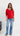 Nova V-neck Jumper - Red