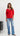 Nova V-neck Jumper - Red