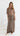 PERLINA Sequin Tee Maxi Dress - Chocolate