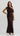 Clara One Shoulder Maxi Dress - Chocolate Polka