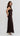 Clara One Shoulder Maxi Dress - Chocolate Polka