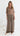 PERLINA Sequin Tee Maxi Dress - Chocolate