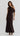 Clara One Shoulder Maxi Dress - Chocolate Polka