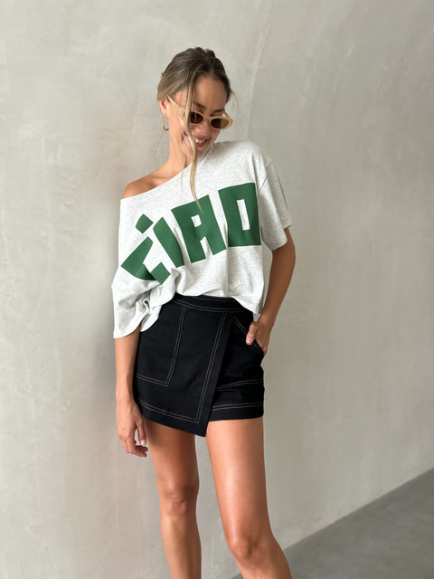 CAMDON Denim Skort - Black