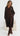 NELLA Longline Knit Coatigan - Chocolate
