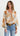 Marlie Balloon Sleeve Blouse - Patchwork Print