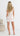 Harriet Embroidered Lace Mini Dress - White