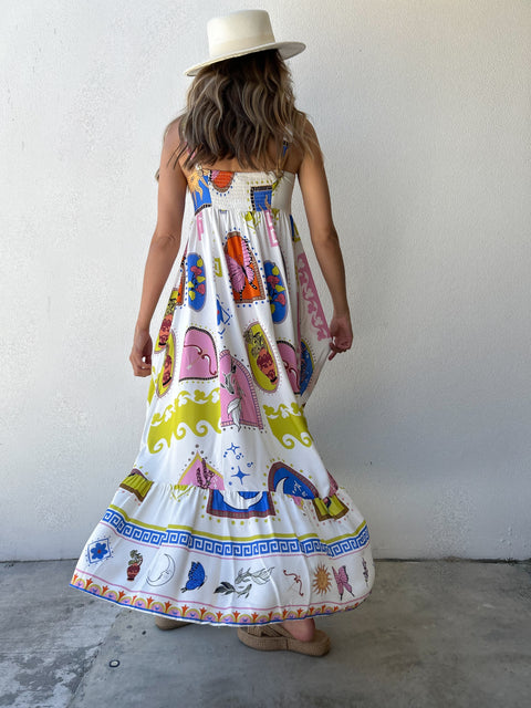 NERIZE Pocketed Maxi - White/Print