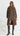 FRANCA Longline Faux Fur Coat - Mocha