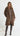 FRANCA Longline Faux Fur Coat - Mocha
