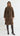 FRANCA Longline Faux Fur Coat - Mocha