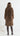 FRANCA Longline Faux Fur Coat - Mocha