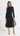 Eden Ruched Midi Dress - Black
