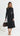 Eden Ruched Midi Dress - Black