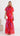 Olivia Organza Maxi Dress - Red/Fuchsia
