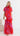 Olivia Organza Maxi Dress - Red/Fuchsia