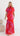 Olivia Organza Maxi Dress - Red/Fuchsia