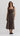 January Plaid Midi Dress - Chocolate