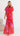 Olivia Organza Maxi Dress - Red/Fuchsia