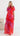 Olivia Organza Maxi Dress - Red/Fuchsia