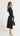 Eden Ruched Midi Dress - Black