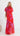 Olivia Organza Maxi Dress - Red/Fuchsia